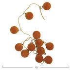 Product Image 3 for Quincy 72" Flocked Gold Glass Ball Ornament from Creative Co-Op