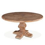 Product Image 3 for Pengrove Round Mango Wood Dining Table In Antique Oak Finish from World Interiors