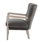 Product Image 3 for Calvin Dark Dove Velvet Solid Oak Club Chair from Essentials for Living