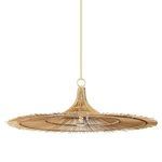 Product Image 1 for Costa Mesa Vintage Gold Leaf 1-Light Pendant from Troy Lighting