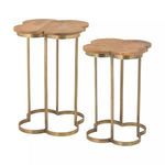 Product Image 1 for Gold Leaf Quatrafoil Accent Table from Elk Home