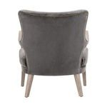 Product Image 5 for Calvin Dark Dove Velvet Solid Oak Club Chair from Essentials for Living