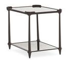 Product Image 1 for Black Metal Modern Square End All End Table from Caracole