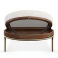 Product Image 3 for Rhythm Upholstered Natural Walnut Chaise from Caracole