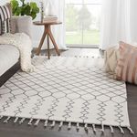 Product Image 4 for Garnet Handmade Trellis Ivory/ Black Rug By Nikki Chu from Jaipur