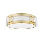 Product Image 1 for Clifford 1-Light Aged Brass Flush Mount from Hudson Valley