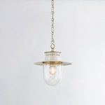 Product Image 3 for Nori Small Aged Brass Lantern Style Pendant Light from Mitzi