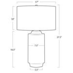 Product Image 4 for Zuri White Ceramic Table Lamp from Regina Andrew Design