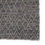 Product Image 3 for Morse Natural Geometric Gray/ Dark Blue Rug from Jaipur 