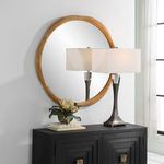 Product Image 3 for Salina Round Bamboo Mirror from Uttermost