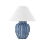 Product Image 1 for Clarendon 1-Light Blue Ceramic Table Lamp from Mitzi