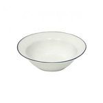 Product Image 1 for Beja Ceramic Stoneware Serving Bowl - White & Blue from Costa Nova