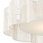 Product Image 4 for Ancroft White Scalloped Paper Twine Chandelier from Currey & Company