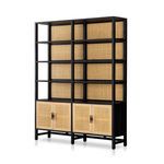 Product Image 1 for Caprice Wide Wooden Bookshelf - Black Wash Mango from Four Hands