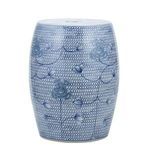 Product Image 2 for Blue & White Porcelain Chain Floral Garden Stool from Legend of Asia