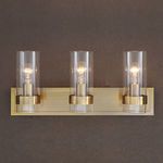 Product Image 8 for Cardiff Antique Brass 3 Light Vanity from Uttermost