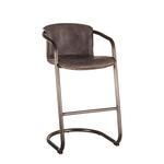 Product Image 3 for Chiavari Distressed Antique Ebony Leather Bar Chairs, Set Of 2 from World Interiors