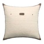Product Image 1 for Neem X Dailad Handmade Solid Natural / Black Pillow from Jaipur 