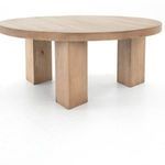 Product Image 1 for Mesa Light Brushed Parawood Round Coffee Table from Four Hands