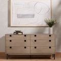 Product Image 14 for Carly Grey Wash 6-Drawer Dresser from Four Hands