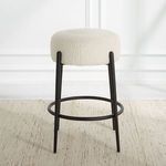 Product Image 3 for Arles Plush Counter Stool from Uttermost