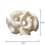 Product Image 6 for White Resin Ribbon Sphere from Jamie Young