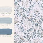 Product Image 4 for Laura Ashley Parterre Off-White / Seaspray Floral Wallpaper from Graham & Brown