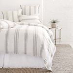 Product Image 1 for Jackson Cream / Grey Linen Queen Duvet Cover from Pom Pom at Home