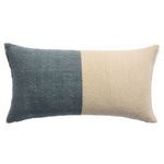 Product Image 3 for Neem X Abdul Handmade Solid Natural / Blue Pillow from Jaipur