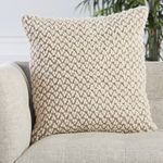 Product Image 7 for Madur Textured Ivory/ Light Taupe Throw Pillow 22 inch from Jaipur