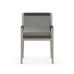 Product Image 6 for Sherwood Grey Wooden Outdoor Dining Armchair with Charcoal Cushion from Four Hands