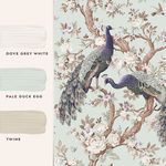 Product Image 4 for Laura Ashley Belvedere Duck-Egg Botanical Wallpaper from Graham & Brown