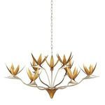 Product Image 3 for Paradiso SIlver and Gold Steel Chandelier from Currey & Company