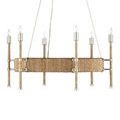 Product Image 5 for Monzie 6-Light Rattan Rope Chandelier from Currey & Company