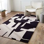 Product Image 7 for Noverre Handmade Abstract Black/ Cream Area Rug from Jaipur