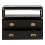 Product Image 2 for Bradley Brushed Black MDF 2-Drawer Nightstand from Essentials for Living