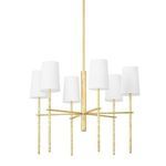 Product Image 1 for River Vintage Gold Leaf 6-Light Chandelier from Troy Lighting
