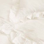 Product Image 2 for Charlie 28" x 36" Ruffled Large Decorative Bed Pillow with Insert - Cream from Pom Pom at Home