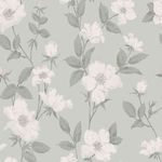 Product Image 3 for Laura Ashley Fleurir Textured Smoke Green Floral Wallpaper from Graham & Brown