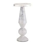 Product Image 1 for Quince White Marble Accent Table from Currey & Company