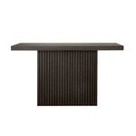 Product Image 1 for Vanna Slatted Pedestal Base Console Table In Dark Espresso Oak from Worlds Away