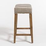 Product Image 3 for Saddle Striped Graphite Polyester Bar Stool from Alder & Tweed