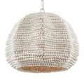 Product Image 8 for Octavia White Wash Iron & Wood Pendant from Currey & Company