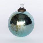 Product Image 4 for Shelby Antique Shiny Medium Blue Glass Ball Ornament, Set of 4 from Park Hill Collection