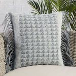 Product Image 5 for Edris Indoor/ Outdoor Gray Geometric Pillow from Jaipur 
