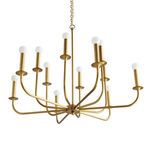 Product Image 3 for Breck Small Antique Gold Brass Steel Chandelier from Arteriors