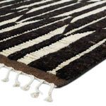Product Image 2 for Quest Hand-Knotted Geometric Dark Brown/ Ivory Rug from Jaipur 