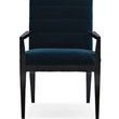 Product Image 2 for Blue Velvet Modern Edge Arm Chair from Caracole