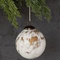 Product Image 1 for Textured Large Matte White Glass Ball Ornaments, Set of 4 from Creative Co-Op
