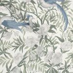 Product Image 1 for Laura Ashley Osterley Sage Botanicals & Birds Wallpaper from Graham & Brown